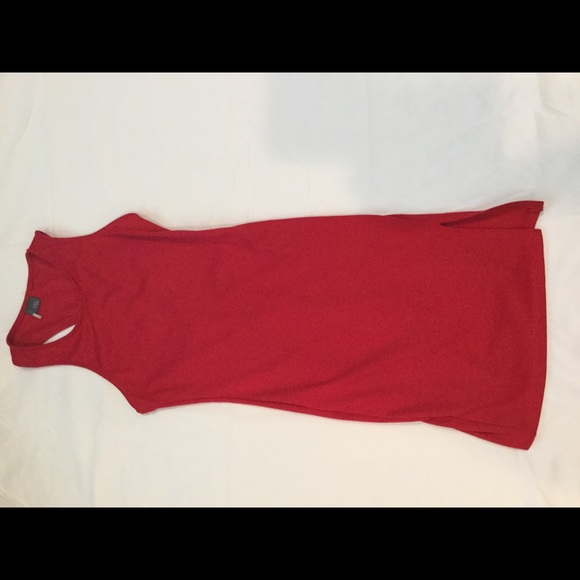 Asymmetrical red mini dress - Picture 2 of 6